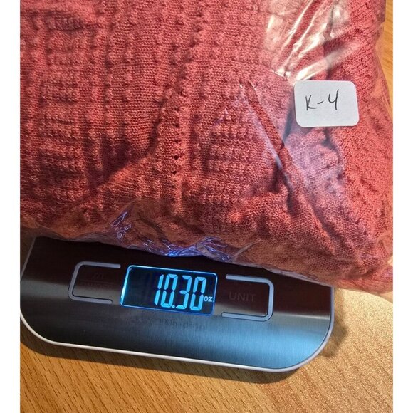 Talbots Womens sz 3X Petite pink sheer textured long sleeve open front cardigan - Picture 7 of 11